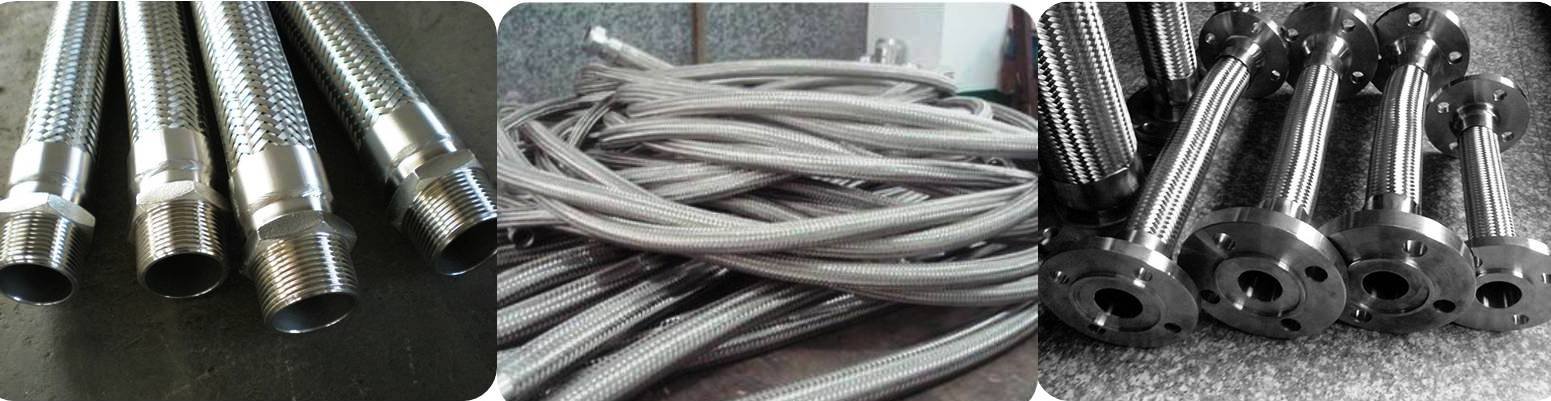 Stainless Steel Flexible Hose Pipes Suppliers, Manufacturers, Exporters in Allahabad, SS 304 Flexible Hoses, SS 316L Flexible Hoses Suppliers in Allahabad