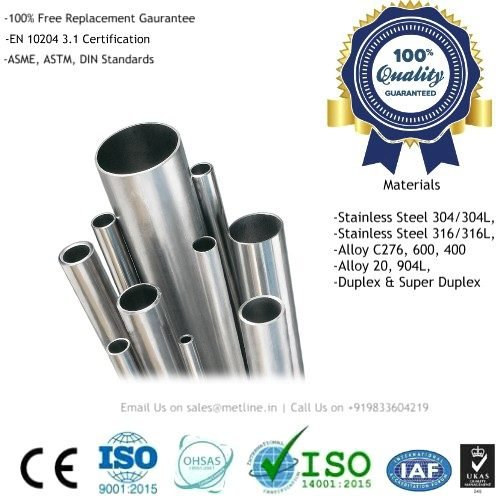 Stainless Steel Pipes & Tubes Manufacturers, Suppliers, Factory