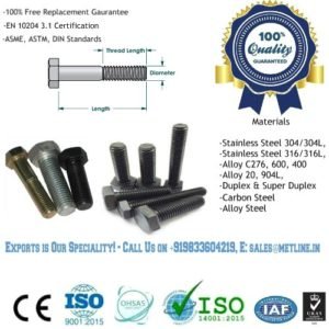 Nut Bolts Manufacturers in India, Suppliers, Factory
