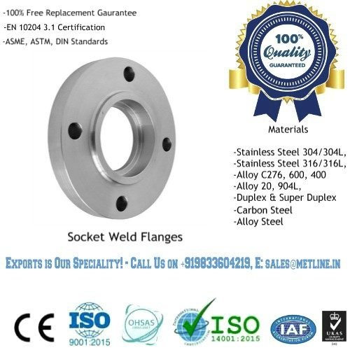 Socket Weld Flanges Manufacturers, Suppliers, Factory