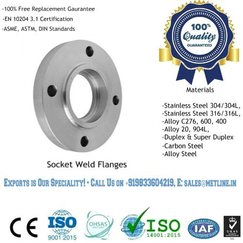 Socket Weld Flanges Manufacturers, Suppliers, Factory
