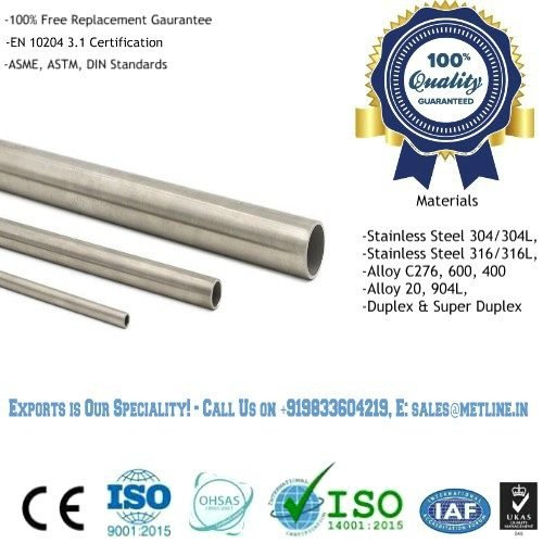 Stainless Steel Tubing Manufacturers, Suppliers, Exporters