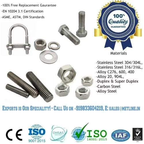 Alloy A286 Alloy 660 Nuts Bolts Fasteners Manufacturers, Suppliers, Factory
