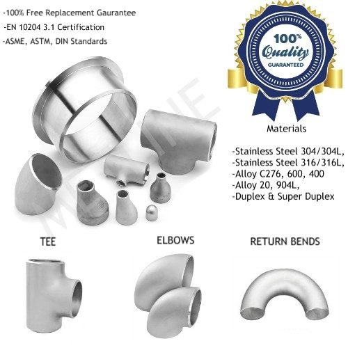 Buttweld Pipe Fittings Manufacturers, Suppliers, Factory
